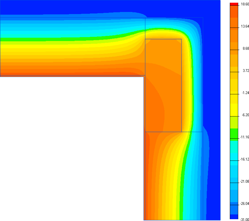 температура на внутренней поверхности ограждающей конструкции