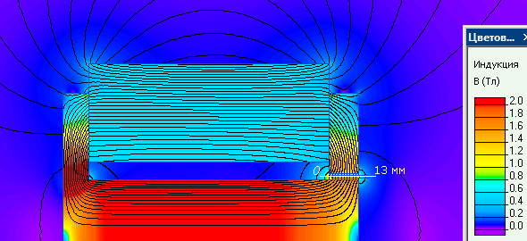 магнитное поле цилиндрического аудио динамика