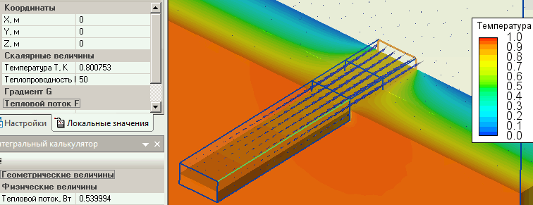 EN ISO 10211:2007 test case 4 heat flux